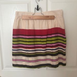 LOFT Multi-Color Striped Skirt